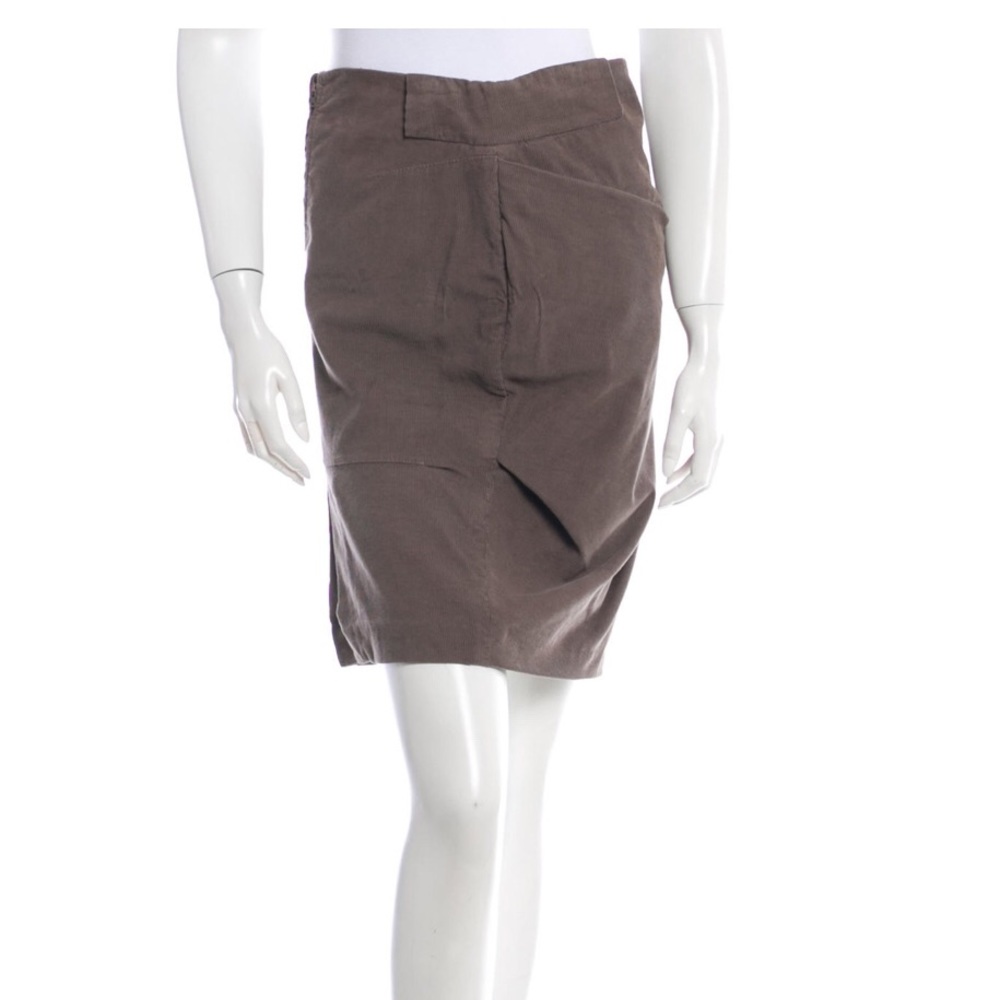 Brunello Cucinelli  Mocha Brown Corduroy Skirt 4